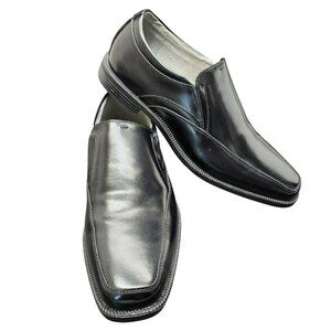 Florsheim Mens Forum Moc Toe Slip-On Dress Shoes 8D Black Leather NIB CM2080